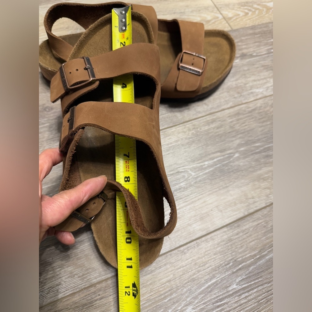 Birkenstock Brown Suede Double Buckle Sandals - Picture 2 of 10